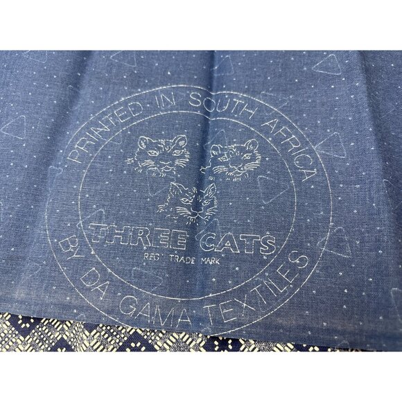 Three Cats Da Gama Textiles Cotton Fabric 1/4 yard x 34" Printed In South Africa - Picture 5 of 7